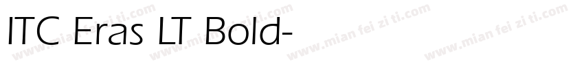 ITC Eras LT Bold字体转换